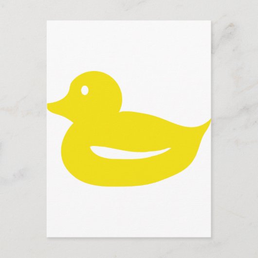 Carte Postale canard jaune mignon (Devant)