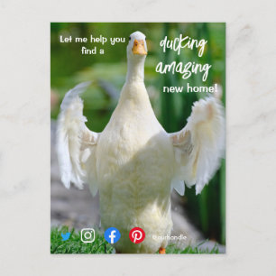Carte Postale canard merveilleux agent immobilier fantastique ma