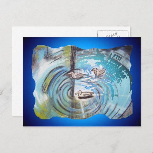 Carte Postale Canards 1 (Devant / Derrière)