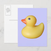 Carte Postale Canards dans une rangée (Devant / Derrière)
