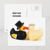 Carte Postale Canards de mariage 3 (Devant / Derrière)