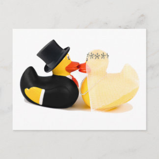 Carte Postale Canards de mariage 3