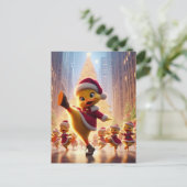 Carte Postale Canards de Noël en train de danser (Debout devant)