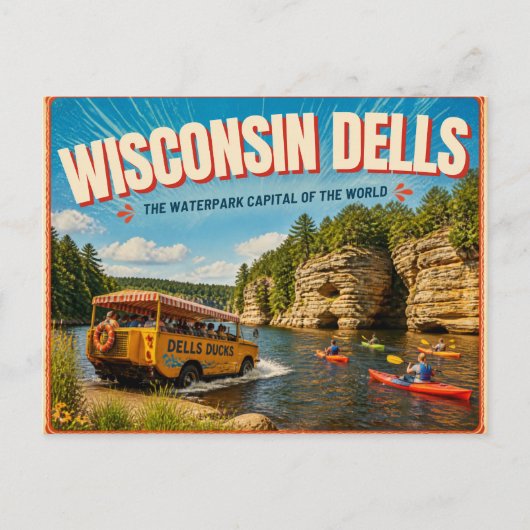 Carte Postale Canards de Wisconsin Dells Wisconsin (Devant)