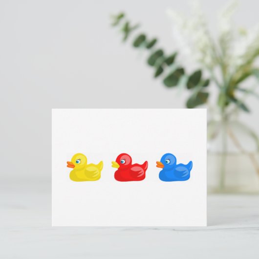 Carte Postale Canards en caoutchouc (Debout devant)