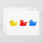 Carte Postale Canards en caoutchouc (Devant / Derrière)