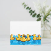 Carte Postale Canards en caoutchouc dans le bain (Debout devant)