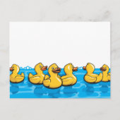Carte Postale Canards en caoutchouc dans le bain (Devant)