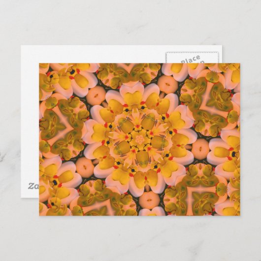 Carte Postale Canards en caoutchouc jaune Kaleidoscope Photo Car (Devant / Derrière)