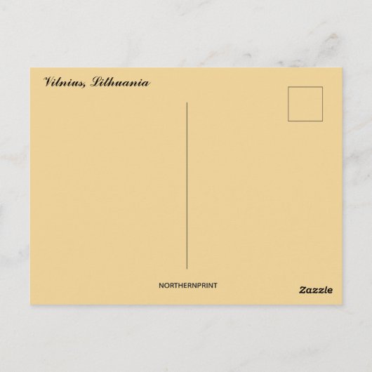 Carte Postale Canards en Vilnius Lituanie (Dos)