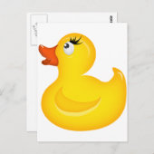 Carte Postale Canards jaunes en caoutchouc (Devant / Derrière)