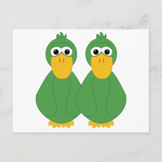 Carte Postale Canards verts (Devant)