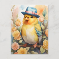 Canari au chapeau Fedora