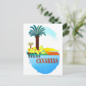 Carte Postale Canaries Espagne voyage vintage (Debout devant)
