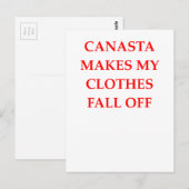 CARTE POSTALE CANASTA (Devant / Derrière)