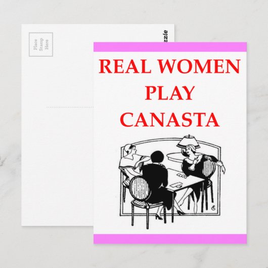 CARTE POSTALE CANASTA (Devant / Derrière)
