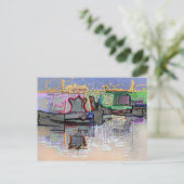 CARTE POSTALE CANAUX (Debout devant)