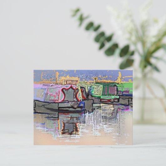 CARTE POSTALE CANAUX (Debout devant)