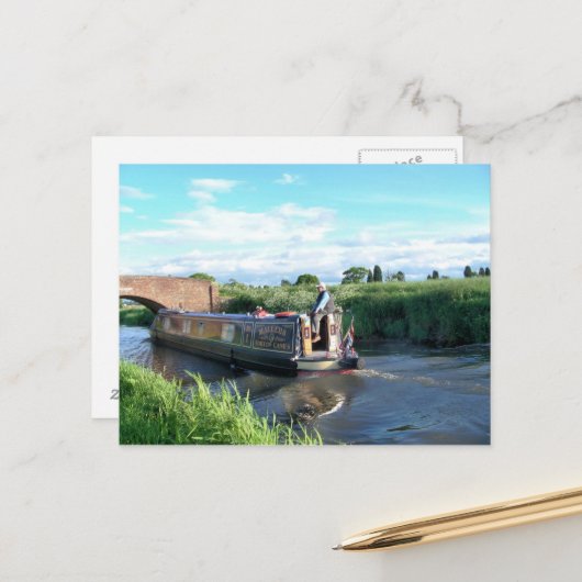 CARTE POSTALE CANAUX (Devant/Arrière en situation)