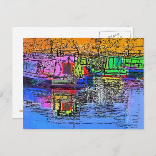 CARTE POSTALE CANAUX (Devant / Derrière)