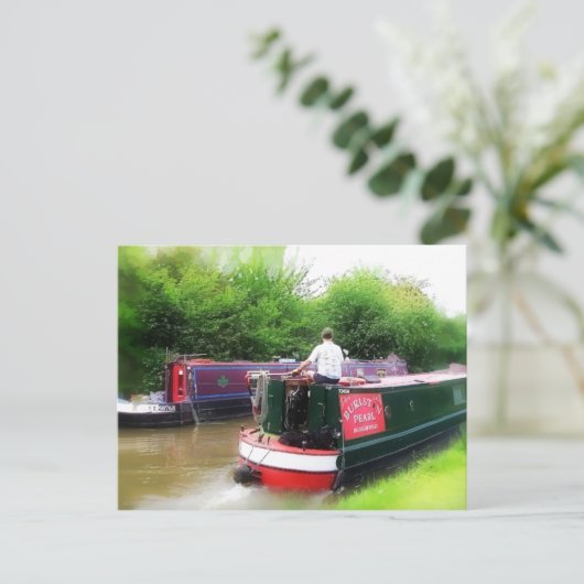 CARTE POSTALE CANAUX (Debout devant)