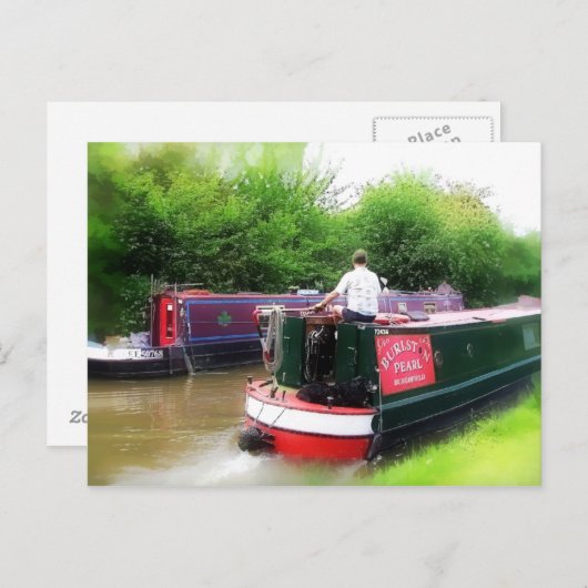 CARTE POSTALE CANAUX (Devant / Derrière)