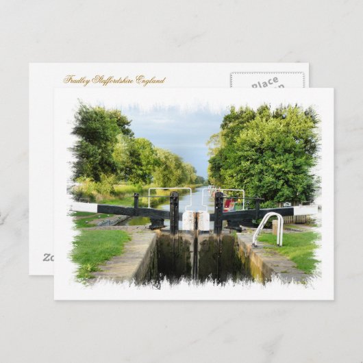 CARTE POSTALE CANAUX (Devant / Derrière)