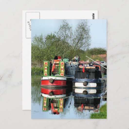 CARTE POSTALE CANAUX (Devant / Derrière)