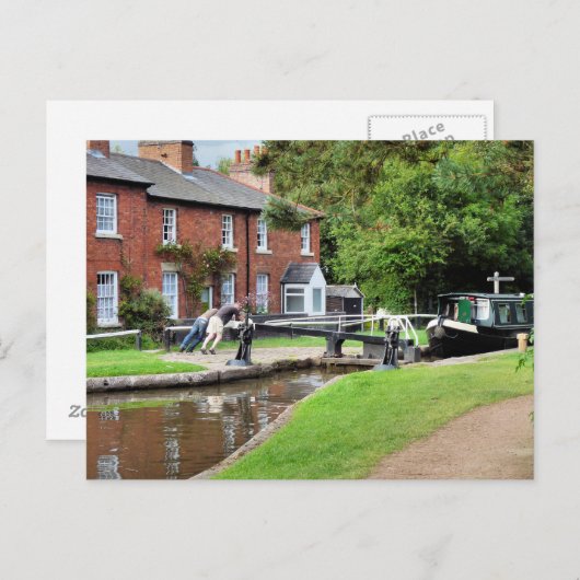 CARTE POSTALE CANAUX (Devant / Derrière)