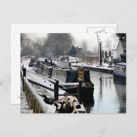 CARTE POSTALE CANAUX (Devant / Derrière)