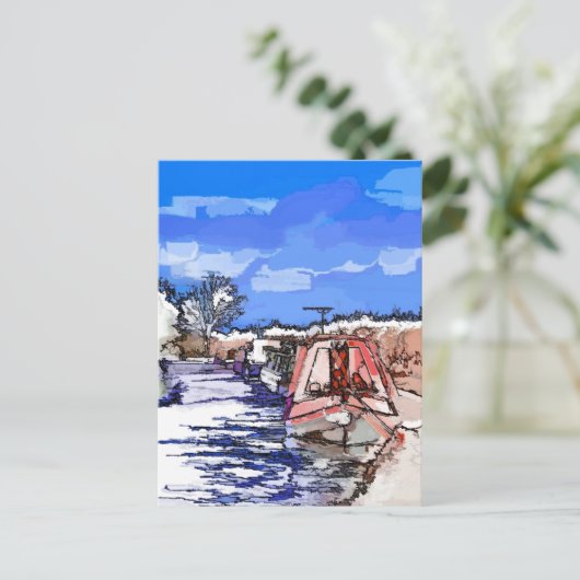 CARTE POSTALE CANAUX (Debout devant)