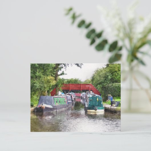 CARTE POSTALE CANAUX (Debout devant)