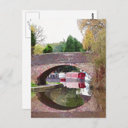 CARTE POSTALE CANAUX (Devant / Derrière)