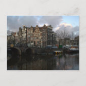 Carte Postale Canaux à Amsterdam (Devant)