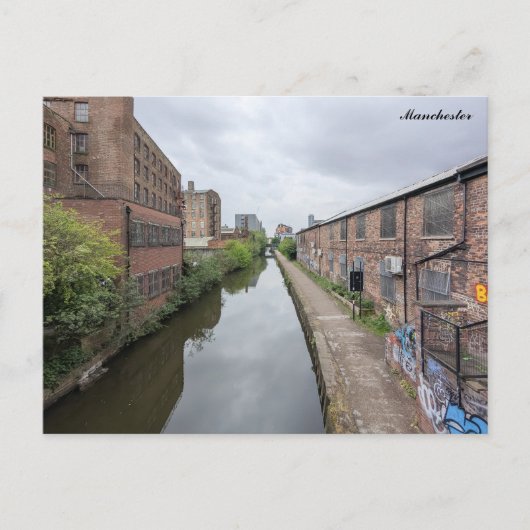 Carte Postale Canaux de Manchester (Devant)