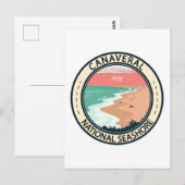 Carte Postale Canaveral National Seashore Florida Badge (Devant / Derrière)