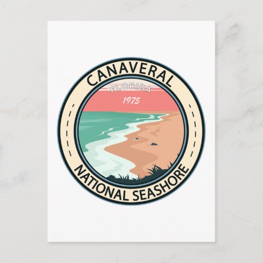 Carte Postale Canaveral National Seashore Florida Badge (Devant)
