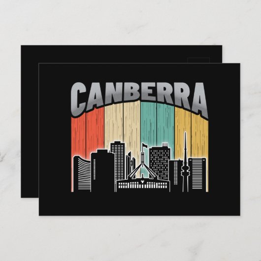 Carte Postale Canberra Australie (Devant / Derrière)
