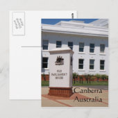 Carte postale Canberra Australie (Devant / Derrière)
