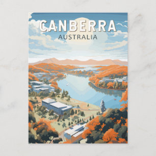 Carte Postale Canberra Australie Voyage Art Vintage
