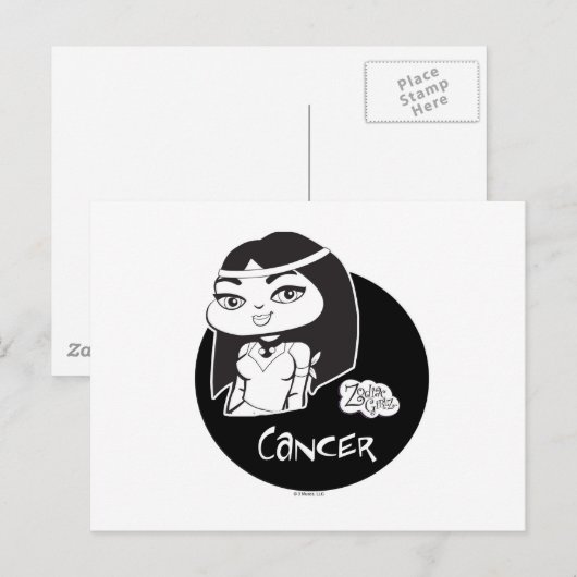 Carte postale cancer (Devant / Derrière)