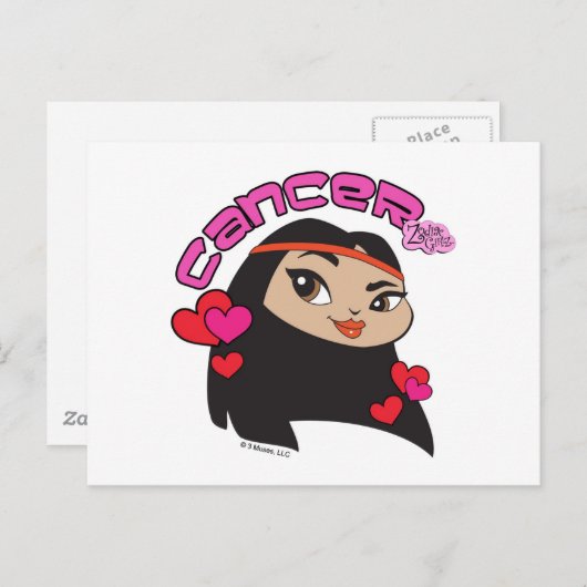 Carte postale cancer (Devant / Derrière)