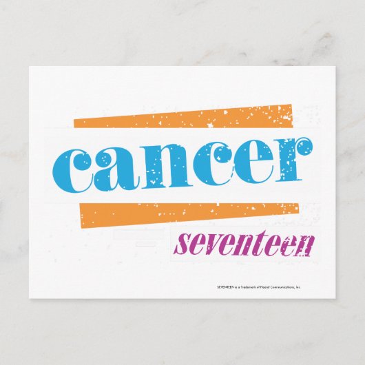 Carte Postale Cancer Aqua (Devant)