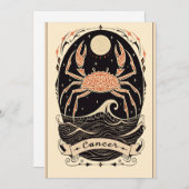 Carte postale - Cancer Celestial Zodiac Art (Devant / Derrière)