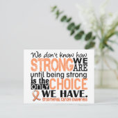 Carte Postale Cancer De L'Endomètre Comme Nous Sommes Fort (Debout devant)