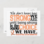 Carte Postale Cancer De L'Endomètre Comme Nous Sommes Fort (Devant / Derrière)