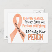 Carte Postale Cancer De L'Endomètre Pour Chaque................. (Devant / Derrière)