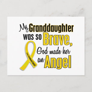 Carte Postale Cancer de l'enfance ANGEL 1 Petite-fille