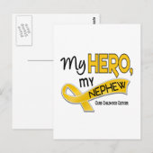 Carte Postale Cancer de l'enfant MON HÉROS MON NEPHEW 42 (Devant / Derrière)