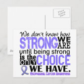 Carte Postale Cancer de l'oesophage : nous sommes forts (Devant / Derrière)